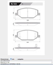[PD1535.0332] FRASLE PASTILLA EJE DELANT. 17MM  /CHEVROLET COBALT 1.8 17> SPIN 1.8 17> 