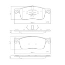[PD1582.0332] FRASLE PASTILLA EJE DELANTERO  /CITR JUMPY III 16> PEUGEOT EXPERT III 16>