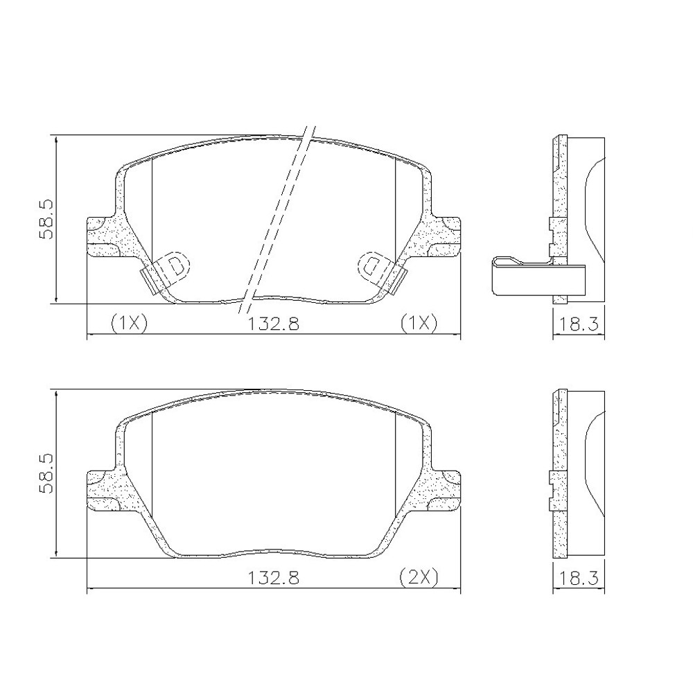 FRASLE PASTILLA EJE DELANTERO  /FIAT TIPO 1.6 E-TORQ 17> 