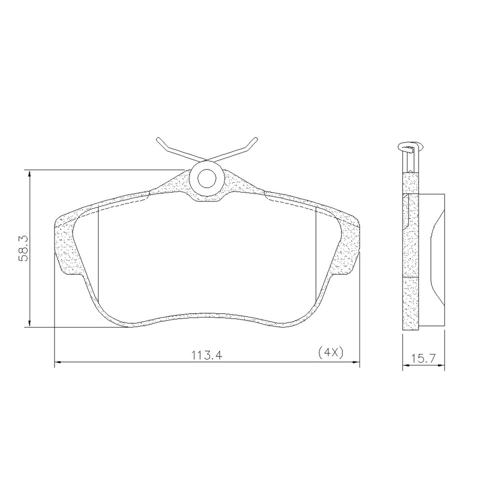 FRASLE PASTILLA EJE TRASERO  /PEUGEOT EXPERT 06>