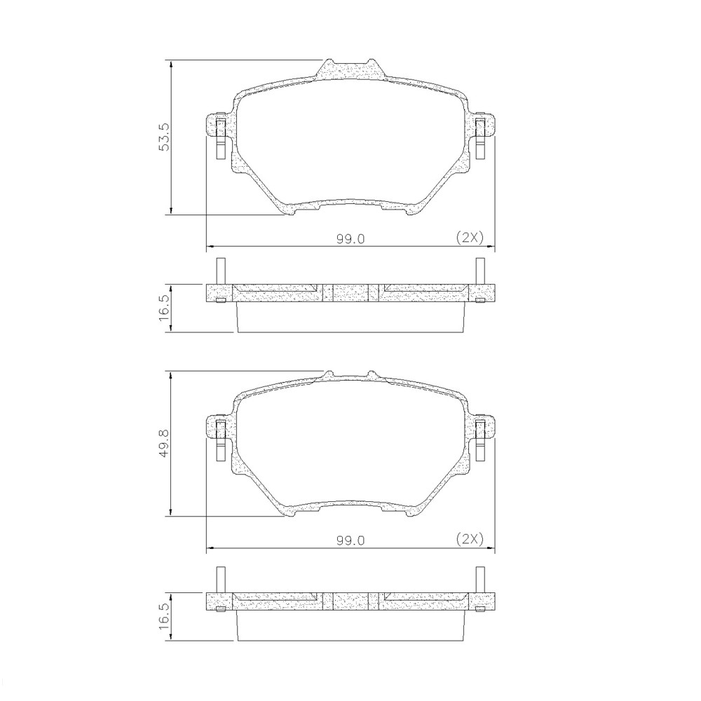 FRASLE PASTILLA EJE TRASERO  /CITROEN C4 PICASSO II HDI 13> PEUGEOT 308 408 13>