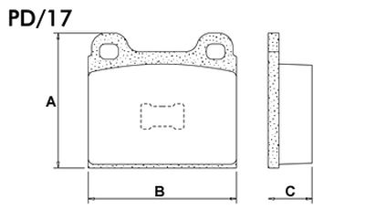 FRASLE PASTILLA EJE DELANT. 18.50MM VW GOL 1000 92/93 GL 1.6 92/94 SAVEIRO 1.6 86/93 PARATI 1.6 86/93 (SIST.TEVES) BRASIL