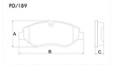 [PD189.0332] FRASLE PASTILLA EJE DELANT. 21.40MM  /IVECO DAILY SISTEMA BREMBO 