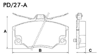 FRASLE PASTILLA EJE DELANT. 17MM  /REGATA WEEKEND 86/91 - TIPO 2.0 92/94 - UNO 1.6 90/94  /(SIST.IMPORTADO)