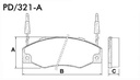 [PD321A.0332] FRASLE PASTILLA EJE DELANT. 17MM  /RENAULT 21 GTX - TXE 90> 