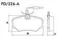 [PD326A.0332] FRASLE PASTILLA EJE DELANT. 18.40MM  /PEUG 405 - 405GL 92>  //  CITROEN ZX - VOLCANE 98> 