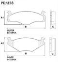 [PD328.0332] FRASLE PASTILLA EJE DELANT. 19.70MM  /SEAT CORDOBA - COUPE - IBIZA - TOLEDO (SIST.IMPORTADO)  /VW POLO CLASIC - GOLF GL 1.8 95>