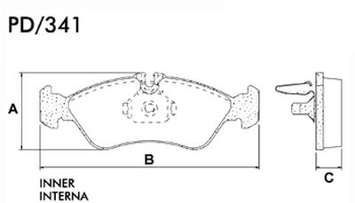 FRASLE PASTILLA EJE TARSERO 18.50MM  /M.BENZ SPRINTER 311 - 313 03> 