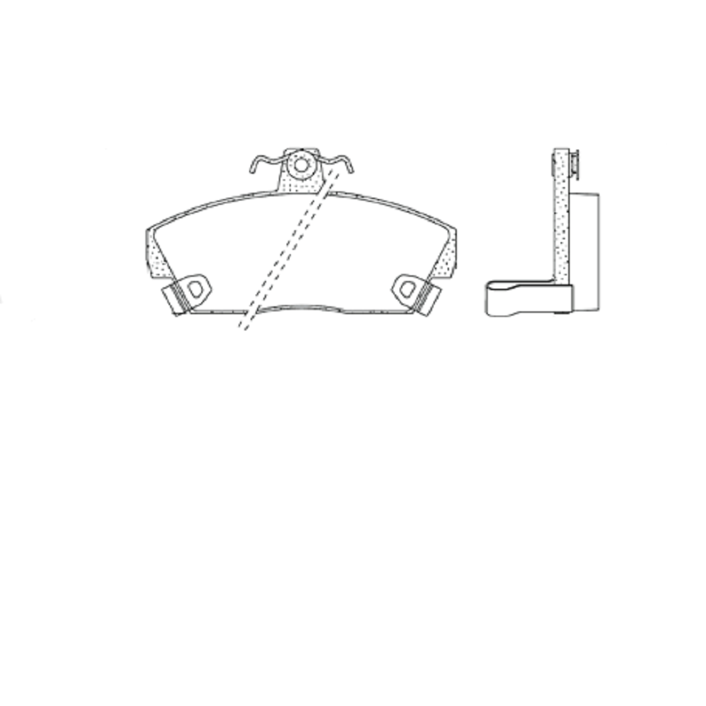 FRASLE PASTILLA EJE DELANT.17MM  /ROVER 214 - 218 DIESEL  - 414 - 418 S/ABS 