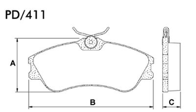 FRASLE PASTILLA EJE DELANT.19MM  /CITROEN XSARA PICASSO 01> BERLINGO FURGON 99>  /PEUG PARTNER 98>
