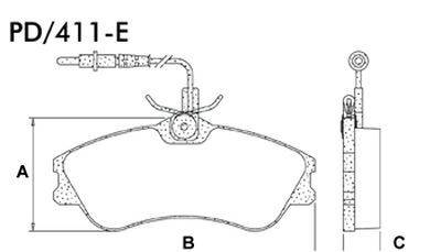 FRASLE PASTILLA EJE DELANT.18.30MM  /CITROEN BERLINGO // PEUGEOT PARTNER 