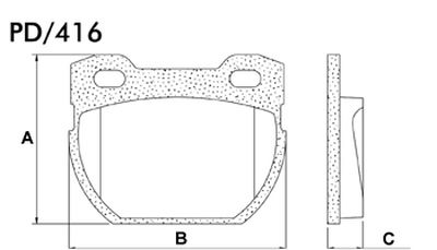 FRASLE PASTILLA EJE TRASERO 14.50MM  /LAND ROVER DISCOVERY 99> DEFENDER 90/110  /SISTEMA IMPORTADO