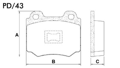 FRASLE PASTILLA EJE DELANT. 18.50MM  /VW GOL 1.0 1.6 94/95 - SAVEIRO PARATTI 1.6 94/95  /SENDA 1.6 94  //  SIST.TEVES