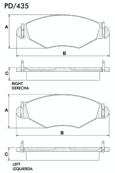 FRASLE PASTILLA EJE DELANT. 18MM  /PEUGEOT 206 1.0 - 1.6 16V 01> 