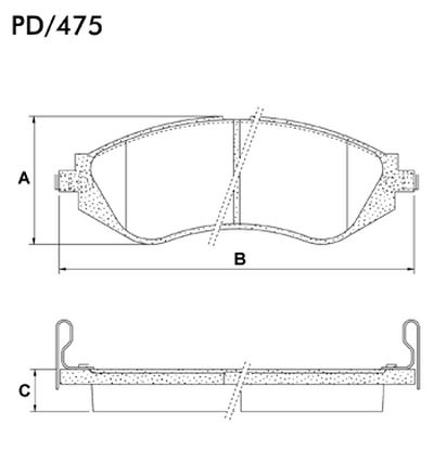 FRASLE PASTILLA EJE DELANT. 17.60MM  /CHEVROLET AVEO 1.6  /DAEWO CIELO - ESPERO - LANOS - NEXIA - NUBIRA