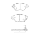 [PD477.0332] FRASLE PASTILLA EJE TARSERO 17MM  /CHEVROLET ASTRA 98> ZAFIRA 01>