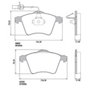 [PD481A.0332] FRASLE PASTILLA EJE DELANT. 19MM  /VW TRANSPORTER 2.4 00> 