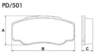 FRASLE PASTILLA EJE TRASERO 19.10MM  /CITROEN JUMPER 01> // FIAT DUCATO 01> 