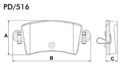 FRASLE PASTILLA EJE TRASERO 16.60MM  /RENAULT MASTER 2.5 - 2.8  02> 