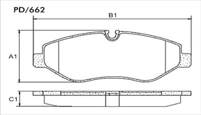 FRASLE PASTILLA EJE DELANT. 20MM  /M.BENZ SPRINTER 415 12>  VITO 15> 