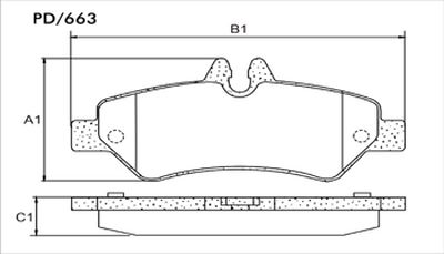 FRASLE PASTILLA EJE TRASERO 19MM  /M.BENZ SPRINTER 415 12> 