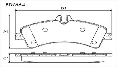 FRASLE PASTILLA EJE TRASERO 20.40MM  /M.BENZ SPRINTER 515 12> 