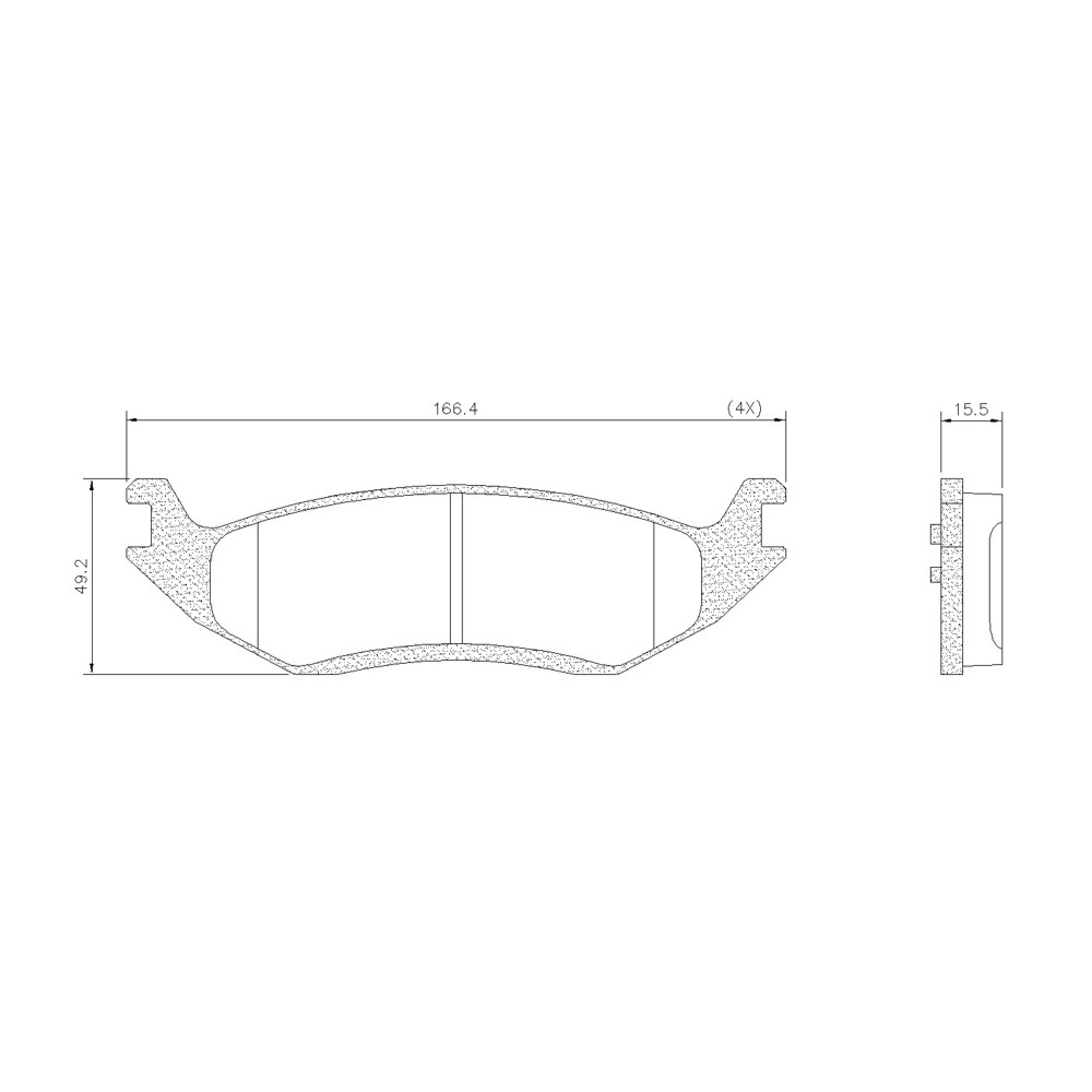 FRASLE PASTILLA  EJE TRASERO DODGE RAM 1500 15>