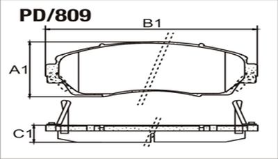 FRASLE PASTILLA  EJE DELANT. 17.90MM  /HONDA CR-V 07/11 