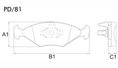 FRASLE PASTILLA EJE DELANT. 15MM  /GOL - SAVEIRO 09> 