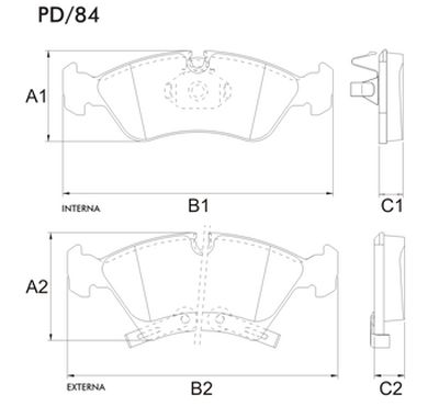 FRASLE PASTILLA EJE DELANT. 17.30MM  /CHEVROLET MERIVA 1.8 10>
