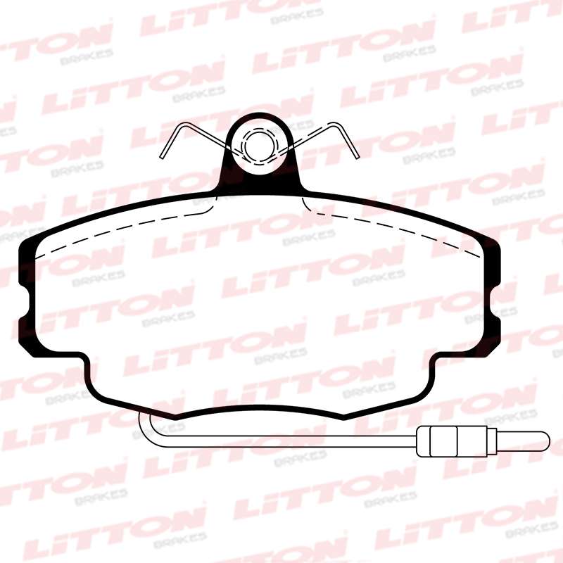 LITTON PASTILLAS FRENO R 19 - CLIO-MEGANE- R 18- P 205-DUNA  /UNO-FUEGO-EXPRESS- R 9 (POSICION 0199)