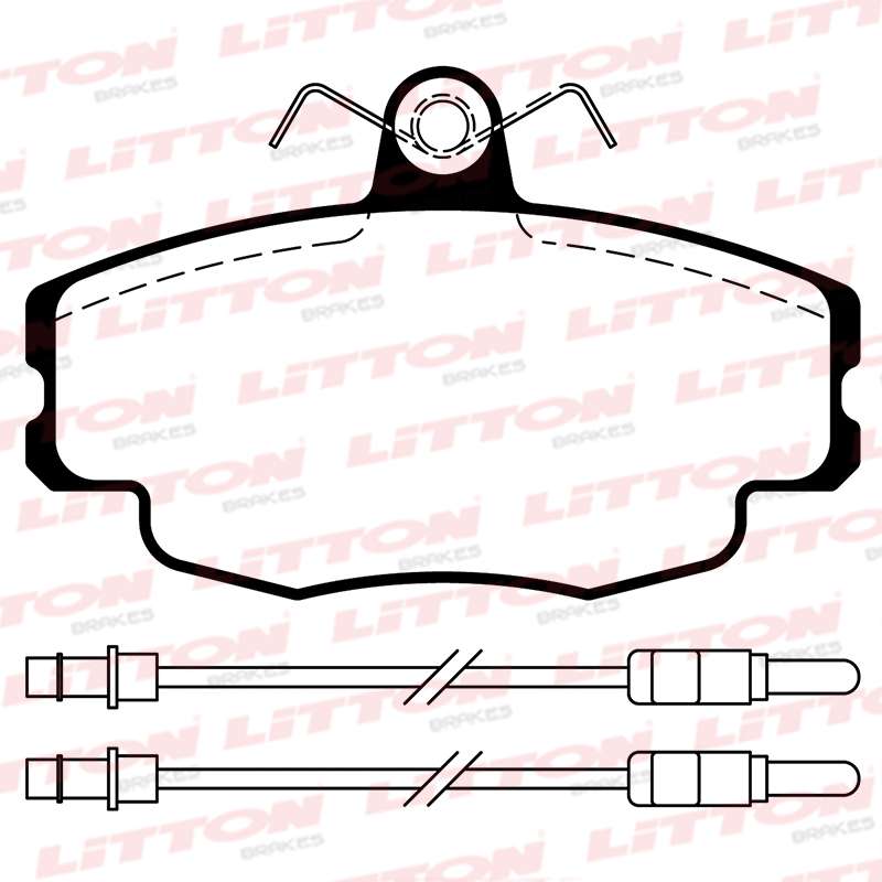 LITTON PASTILLAS FRENO DEL. CITROEN ZX RENAULT ESPACE 2.0 - 2.1 84/91 NEVADA 1.7 85/94 R18 1.6 - 2.0 - 2.1 R19 FUEGO R20 R21 1.7 - 1.4 R5 R9 TWINGO 1.1- 1.2 93/