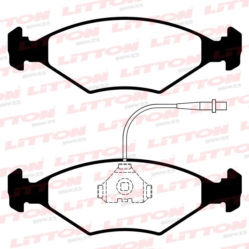 LITTON PASTILLAS FRENO DEL. FIAT DUNA 1.1 - 1.3 - 1.7 REGATTA 85 - 1.3 1.5 1.6 UNO 1.5R 1.6R 93/