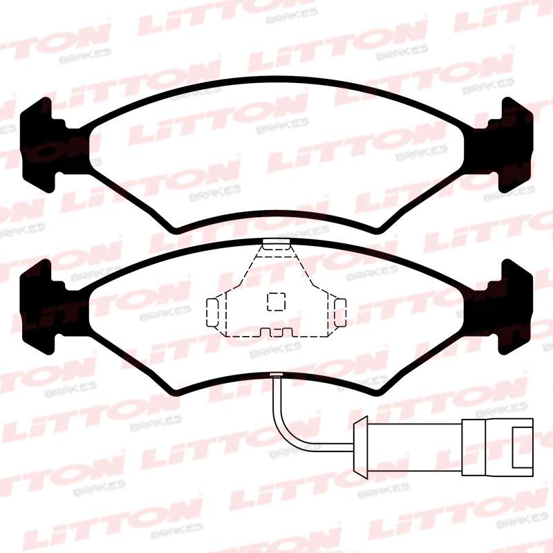 LITTON PASTILLAS FRENO SIERRA 2.3 C/SENSOR (POSICION 0301)