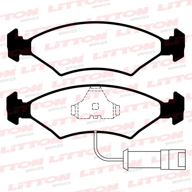 LITTON PASTILLAS FRENO DEL. FORD ESCORT 1.6- 1.8 ESCORT III - IV FIESTA III - IV ORION I - II SIERRA 2.3 XR4
