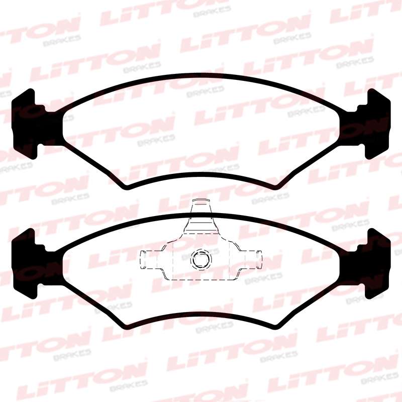 LITTON PASTILLAS FRENO DEL. FORD COURIER 1.6 FIESTA 1.0 - 1.6 KINETIC FIESTA 1.0 - 1.6 SOHC KA - VIRAL 1.6 