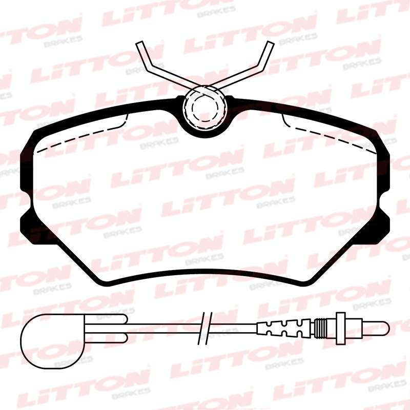 LITTON PASTILLAS FRENO P 306 - P 405 MI 16V 90/94 (POSICION 0183)