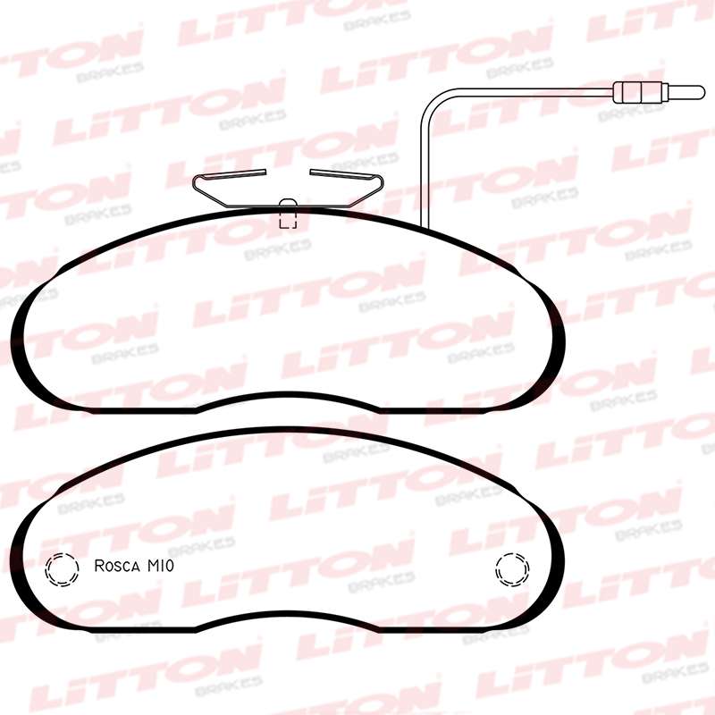 LITTON PASTILLAS FRENO M-BENZ 180D-CAMION REN-MASTER 93/94  (POSICION 0451)