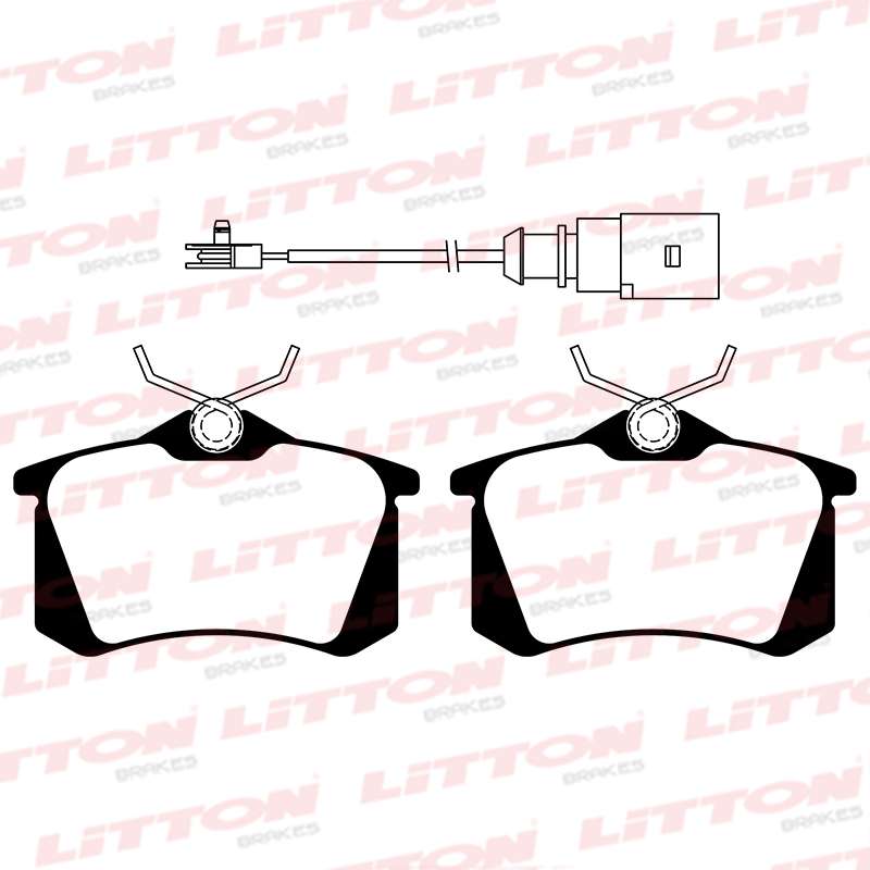 LITTON PASTILLAS FRENO TRAS. AUDI RS4 QUATTRO 2.7 FORD GALAXY 1.9 - 2.0 - 2.3 - 2.8 SEAT IBIZA IV LEON 1.8  -1.9 VW POLO SHARAN 1.8 I T 20V - 1.9 - 2.8 