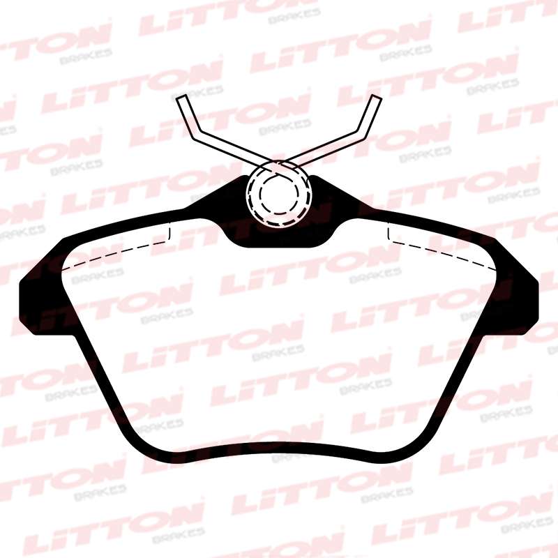 LITTON PASTILLAS FRENO TRAS. ALFA ROMEO 147 156 1.6 -1.9 - 2.0 164 166 2.0- 2.4- 2.5- 3.0 