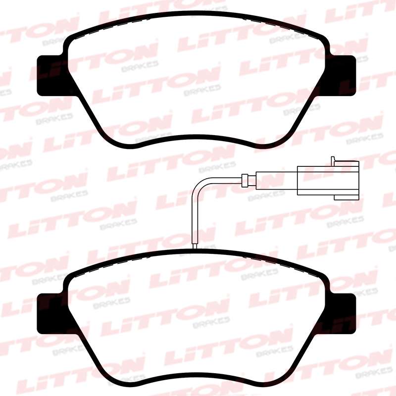 LITTON PASTILLAS FRENO DEL. ALFA ROMEO MITO CITROEN NEMO FIAT 500 BRAVO 1.4 16V - 1.6 D MULTIJET DOBLO FIORINO MK IV PUNTO IDEA LINEA QUBO 1.4 SIENA STILO 1.2 - 1.4 - 1.6 