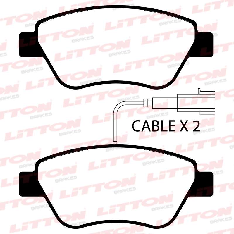 LITTON PASTILLAS FRENO DEL. ALFA ROMEO MITO 1.3 1.4 1.6 FIAT IDEA 1.6 QUBO STILO 1.8 8V 