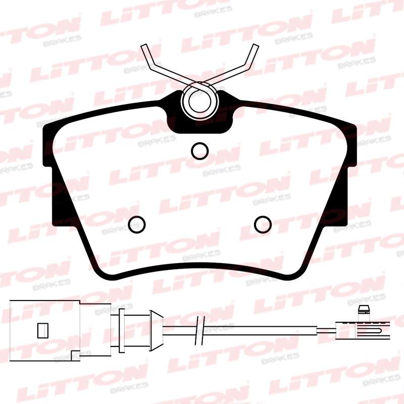 LITTON PASTILLAS FRENO TRAS. VW CARAVELLE T4 TRANSPORTER T4 1.8-1.9-2.0-2.4-2.5 