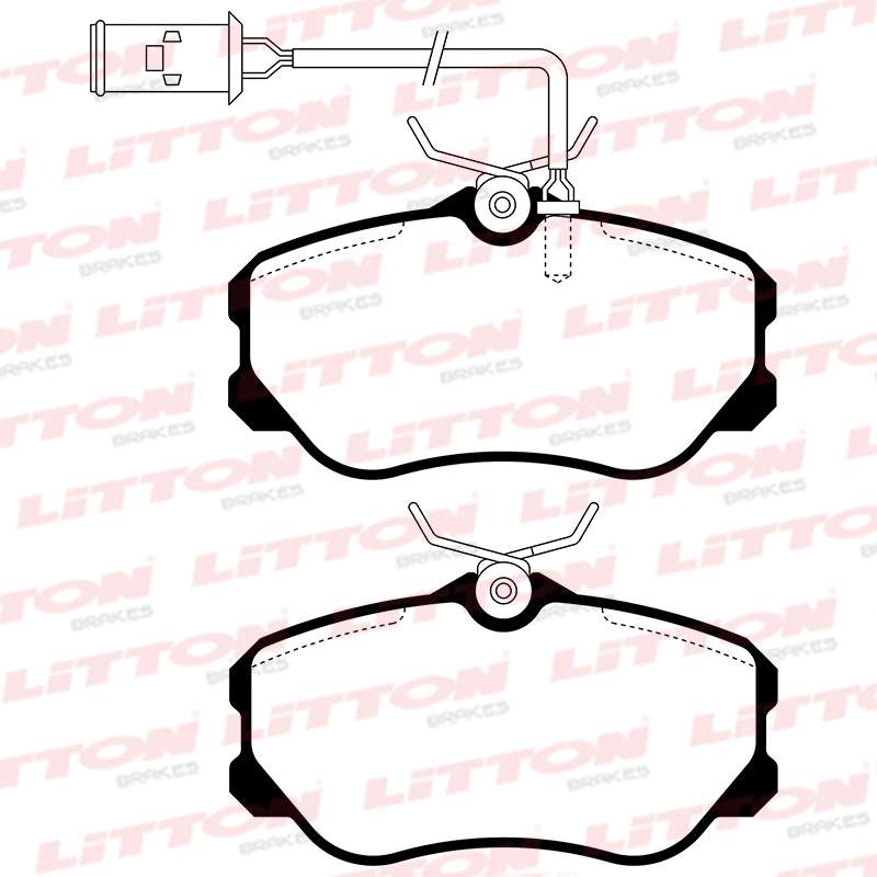 LITTON PASTILLAS FRENO DEL. ALFA ROMEO 164 MOTOR CHICO 90/98