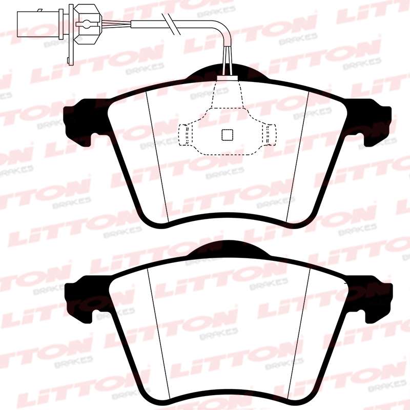LITTON PASTILLAS FRENO DEL. FORD GALAXY 1.9 SEAT ALHAMBRA 1.8-1.9-2.0 VW SHARAN 1.9- 2.0 TRANSPORTER 2.4 D - 2.5 TDI 