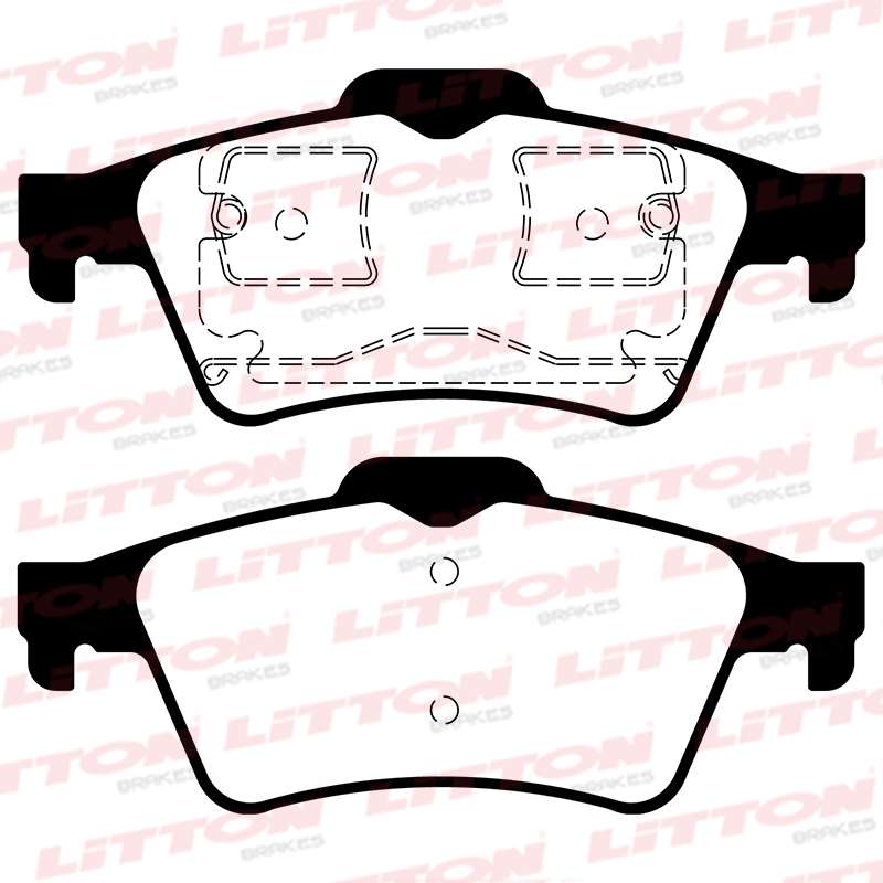LITTON PASTILLAS FRENO TRAS. CHEVROLET VECTRA 1.8- 1.9- 2.0- 2.2 CITROEN C5 FORD C-MAX TRANSIT I CONNECT 1.8 FOCUS 2.0 GDI TI-VCT MAZDA 3 2.0L NISSAN PRIMERA III- IV 1.6- 1.9- 2.0- 2.2- 2.5 RENAULT ESPACE IV LAGUNA II 1.8-1.9-2.0-2.2 MEGANE 2.0 16V 