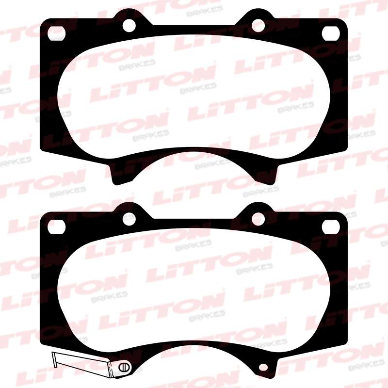 LITTON PASTILLAS FRENO DEL. MITSUBISHI MONTERO III 3.2D- 3.8i V6 TOYOTA 4 RUNNER HILUX 3.2 CD 4x2 - 4WD SRV LAND CRUISER VIII 2.7-3.0-3.4-4.0 LEXUS 