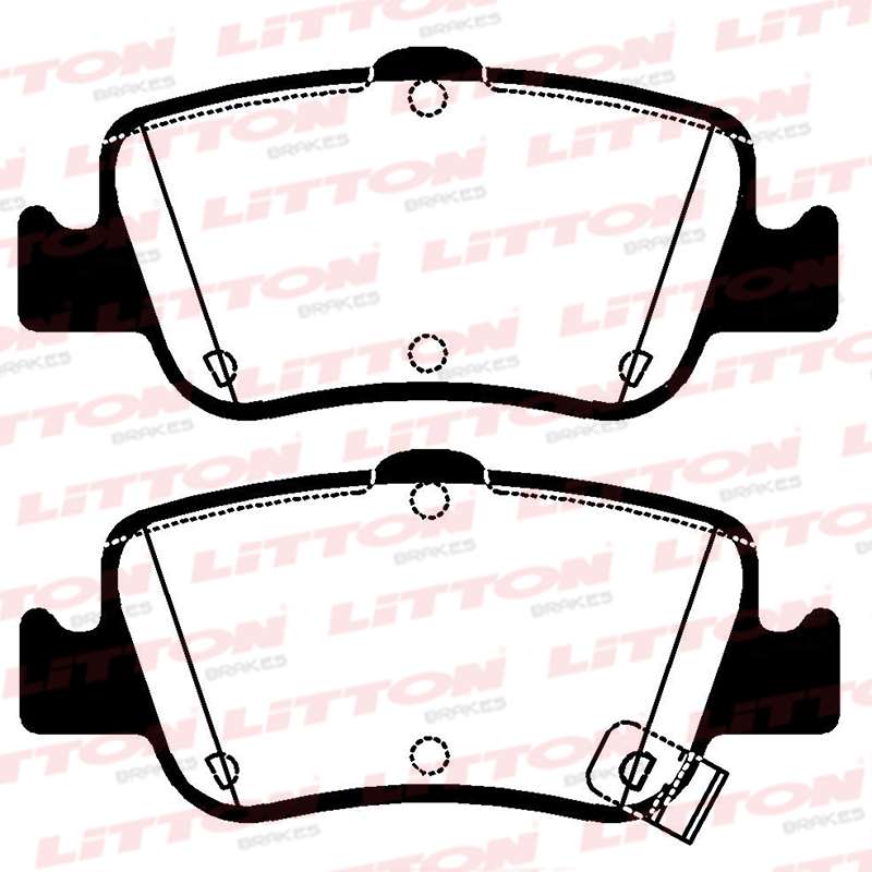LITTON PASTILLAS FRENO TOYOTA COROLLA 11> TRASERA (POSICION 0911)
