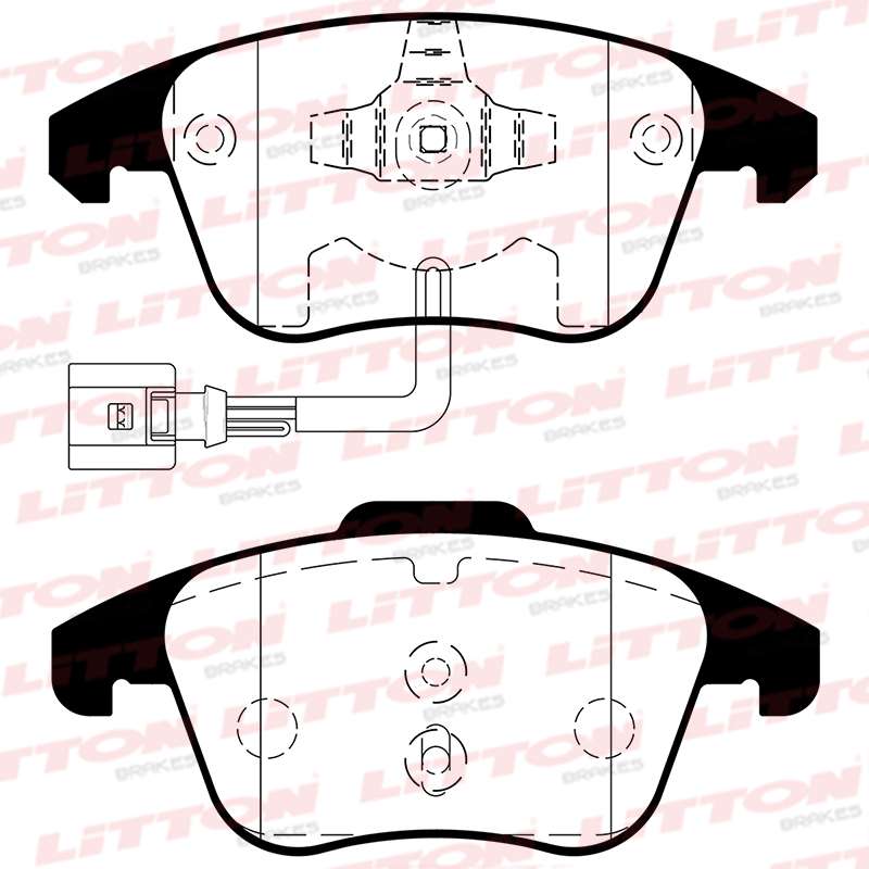 LITTON PASTILLAS FRENO DEL. AUDI Q3 2.0- 3.2 TDI SEAT ALHAMBRA II 1.4 2.0 TSI VW PASSAT SHARAN II 1.4- 2.0 TDI TIGUAN 2.0 TSI VENTO 