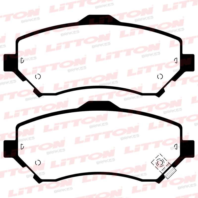 LITTON PASTILLAS FRENO DEL. DODGE-CHRYSLER CARAVAN III 3.8 V6- JOURNEY 2.0- 2.4- 2.7- 3.5 JEEP CHEROKEE II 3.7 V6 
